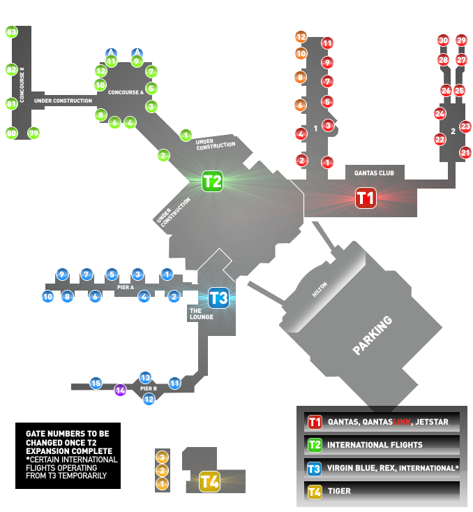 melbourne tullamarine terminal map